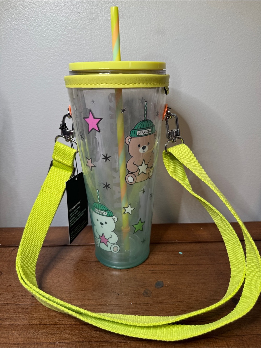 Starbucks Neon Yellow Bear